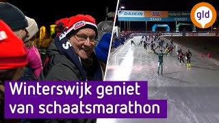 NAGENIETEN van eerste SCHAATSMARATHON van 2024 in WINTERSWIJK [upl. by Flip]