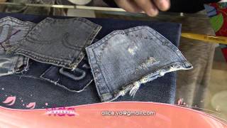 Veja como montar um porta treco feito com bolsos de calça jeans [upl. by Jaquelin]