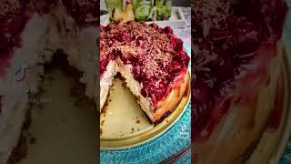 Diyet Çizkek ve Köpüklü Türk Kahvesi ☕️🍰🤩Kirazli CizkekDiet Cheescake With Cherrysauce [upl. by Ardnauqal]