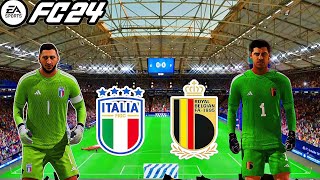 FC24  Italy vs Belgium  International friendly  PS4 Gameplay [upl. by Rama14]