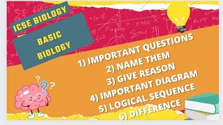 Icse biology important questions basic biology cell cycle cell division structure of chromosomes [upl. by Thea]