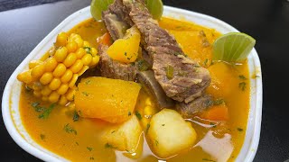 Sopa de Costilla con Zapallo [upl. by Sucramat]