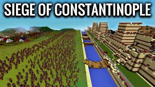 Epic Siege of Constantinople in Minecraft  Fall of Byzantine Empire [upl. by Tezzil151]