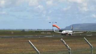 Ryanair Take off from City of Derry airport [upl. by Vick]