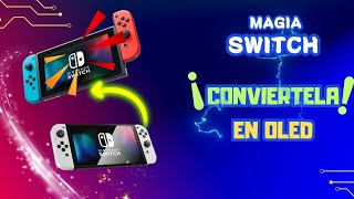 Magia Nintendo Switch HWFLY emular color Oled Fantástico🥳 [upl. by Nnagrom621]