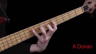 Learn Bass  Using the Aeolian Mode [upl. by Oca381]