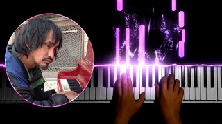 The Beginning  Ryan Arcand  Piano Tutorial homeless mans street piano music [upl. by Odessa]