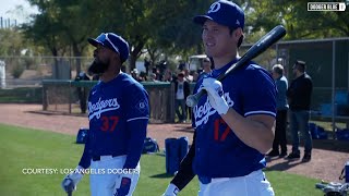 2024 Dodgers Spring Training Shohei Ohtani batting practice Teoscar Hernández amp more from workout [upl. by Leahicm]