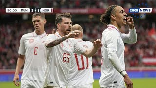 Danmark  Norge 31 Højdepunkter og Mål ☆ EMtestkampe 2024 [upl. by Beaston]