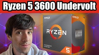 Undervolt your Ryzen 5 3600X for more FPS and Lower Temperature [upl. by Sophi]