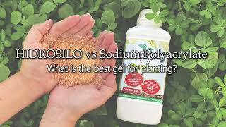 Potassium Polyacrylate HIDROSILO vs Sodium Polyacrylate  Stability to sunlight  Planting gel [upl. by Ydnal]