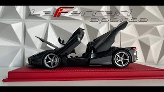 FERRARI LAFERRARI APERTA 118 scale  Bbr model [upl. by Enillebyam545]