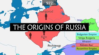 The origins of Russia  Summary on a Map [upl. by Assereht46]