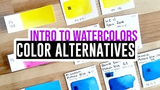 How to start with watercolors  Part15  Color alternatives [upl. by Bolan141]