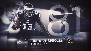 81 Darren Sproles RB Eagles  Top 100 Players of 2015 [upl. by Schiff]