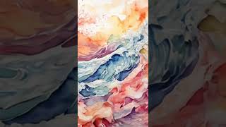 Mesmerizing Wavesshorts art drawing aesthetic oddlysatisfying asmr [upl. by Nila995]