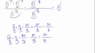 Operaciones con exponenciales complejas [upl. by Yanad]