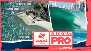 Virtual Eye How Snapper Rocks Is The Start To The Super Bank Boost Mobile Gold Coast Pro [upl. by Eetsirhc]