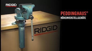 RIDGID Peddinghaus® Mechanische Höhenverstellgeräte [upl. by Nnaylime322]