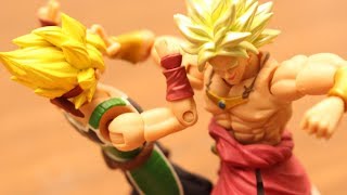 Dragon Ball Super Stop Motion Broly VS Bardock with Vegetto shodo [upl. by Anibor]