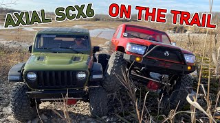 AXIAL SCX6 HONCHO TRAILING AFTER UPGRADES [upl. by Dragelin]