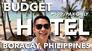 BUDGET HOTELS IN BORACAY  for as low as ₱500 per paxnight  Boracay Vlog 2023 [upl. by Aihsenor]