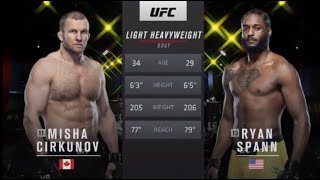 Ryan Spann vs Misha Cirkunov FullFight Highlights [upl. by Salita899]