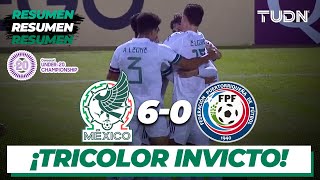 Resumen y goles  México 60 Puerto Rico  CONCACAF Sub 20  TUDN [upl. by Seabury710]