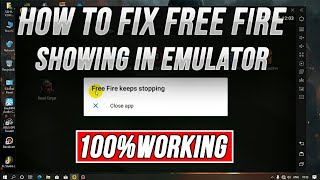 How To fix Free Fire Showing Free Fire Keeps Stopped In Emulator 2023  Free Fire Problem Kaise Fix [upl. by Neemsay]