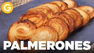 Recetas Esenciales Palmerones de Hojaldre  El Gourmet [upl. by Ahtelrac89]