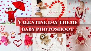 Valentines day theme baby photoshoot ideas । diy baby photoshoot ideas। valentine day special [upl. by Favianus]