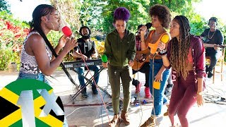 Sevana Jaz Elise Lila Ikè and Naomi Cowan  Rock amp Groove Riddim Freestyle  1Xtra Jamaica 2020 [upl. by Paddie]