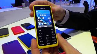 Primera toma de contacto con el Nokia 301 MWC 2013 [upl. by Orlan848]