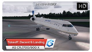 P3Dv4 Aerosoft CRJ 700900 X  Takeoff Decent amp Landing Tutorial [upl. by Hanala]