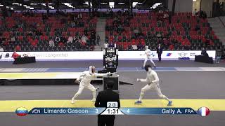 2022 T64 16 M E Individual Bern SUI WC YELLOW GALLY FRA vs LIMARDO GASCON VEN [upl. by Annoet485]