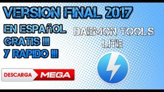 como descargar Daemon Tools Lite GratisFullEspañolquot2017quot Version Final [upl. by Akenaj]