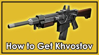 Destiny Rise of Iron How to Get The Exotic Khvostov 7G0X Weapon Part Locations [upl. by Akyre]