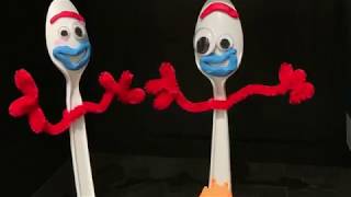 How to make Forky from the movie quotToy Story 4quot Fun DIY toy creation [upl. by Susanna]