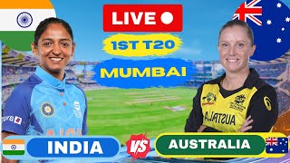 Live India vs Australia 1st T20 Match Live Score amp Commentary  Live Cricket Today INDW vs AUSW [upl. by Cristine]