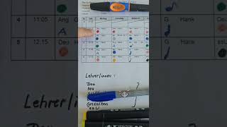 Stundenplan اختصارات برنامج طلاب الابتدائي lehrer maths ابتدائي الماني deutschland رياضيات [upl. by Stormi308]