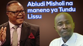 Abiudi Misholi asema AMANI YA TANZANIA INAENDA KUTOWEKA Lissu atangaza maamuzi magumu [upl. by Iroj]