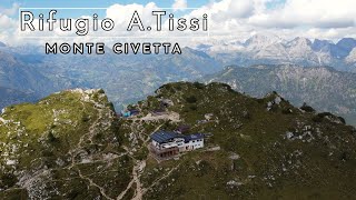 Escursione al rifugio Tissi partendo da Capanna Trieste passando per il rifugio Vazzoler  Civetta [upl. by Kcirddot918]