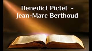 Benedict Pictet  Jean Marc Berthoud [upl. by Derag]