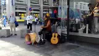 One Man Band  Street Musician playing the Blues [upl. by Akcemat400]