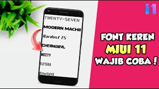 Rekomendasi 6 Font Keren Xiaomi MIUI 11 Yang Ada Di Tema Store [upl. by Aliemaj733]