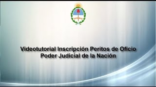 Proceso de Registración de Auxiliares de Justicia  Peritos de Oficio [upl. by Hammer]