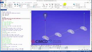 CIMCO EDIT G54G57 여러개의 좌표계 경로표시 방법심코에디트심코에디터 [upl. by Herrah]