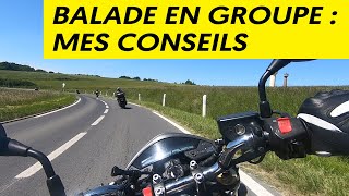 Balade moto en groupe  mes conseils [upl. by Hijoung232]