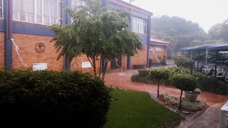 Heavy rain in Elardus Park in Pretoria [upl. by Meesan]