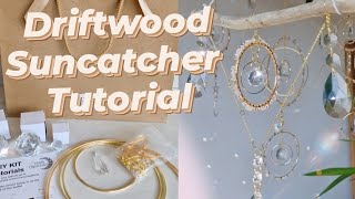 DIY suncatcher tutorial with driftwood and crystals how to make a suncatcher [upl. by Eleanore]